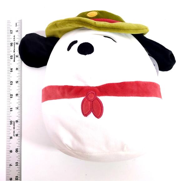 Peanuts Snoopy Squishmallow Camping Camp Scout Ranger Plush Figure 8" NWT new - Picture 4 of 4